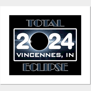 Eclipse Vincennes Indiana Total Solar Eclipse April 2024 Totality Posters and Art